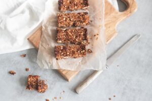 Granola bars, nutritional snacks.